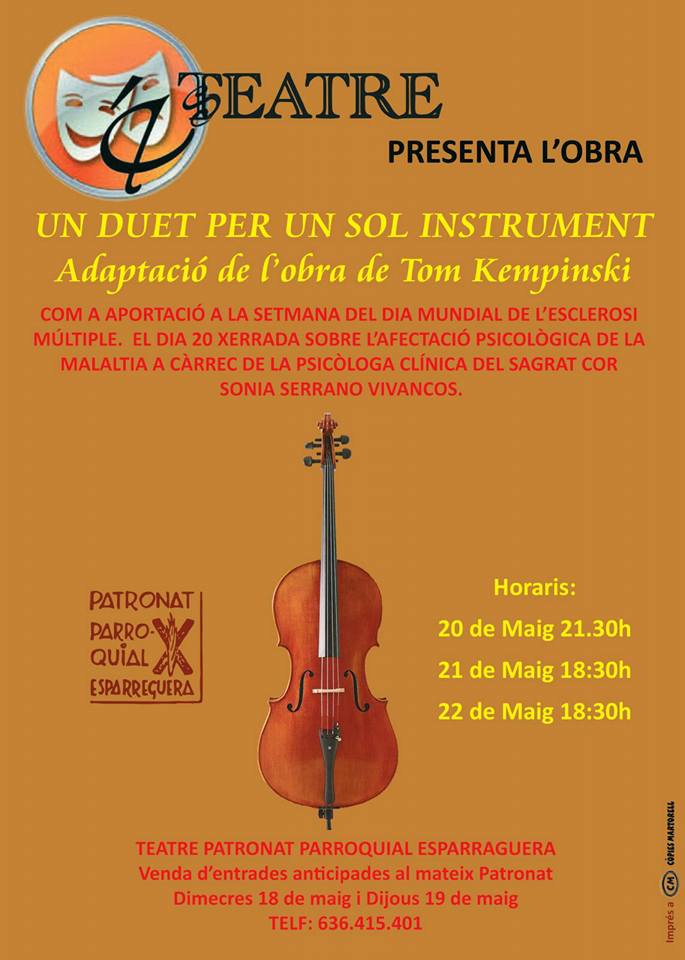 Teatre: Un duet per un sol instrument a Esparreguera